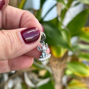 Stitch on a Scooter Charm / Pendant (S925 Silver)